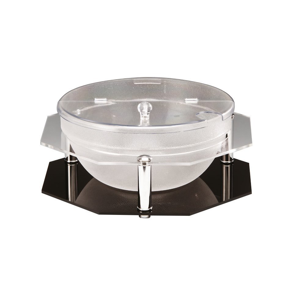POLYCARBONAT KASELİ KAPAKLI TEŞHİR STANDI 29 CM KASE