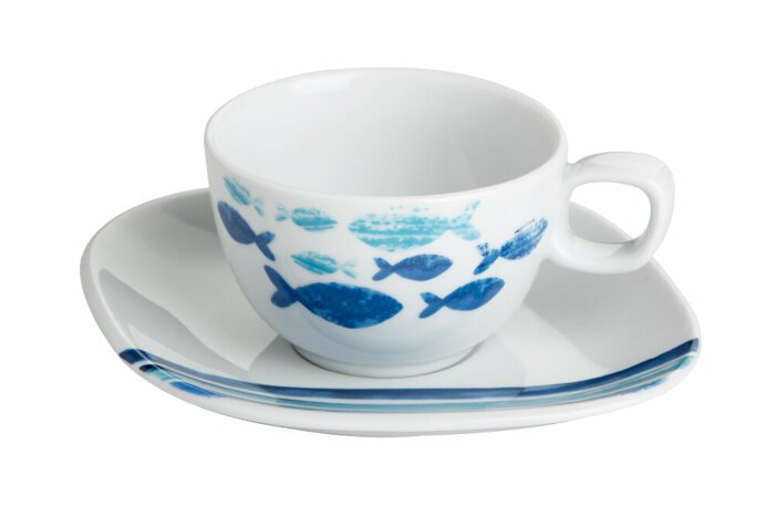 A+P DEEP BLUE  TABAKLI ÇAY FİNCANI