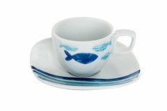 A+P DEEP BLUE  TABAKLI KAHVE FİNCANI