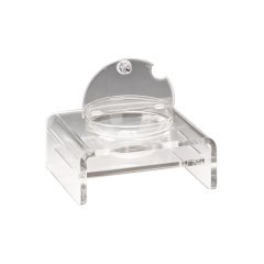 CAM KASELİ KAPAKLI AKRİLİK TEŞHİR STANDI 21*19 CM R 14 CM