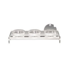 3'LÜ CAM KASELİ KAPAKLI KALIN AKRİLİK TEŞHİR STANDI 57*19*H14 CM