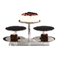 DİKDÖRTGEN ALTLI 5'Lİ AYNALI TEŞHİR STANDI 52*42*H24 CM