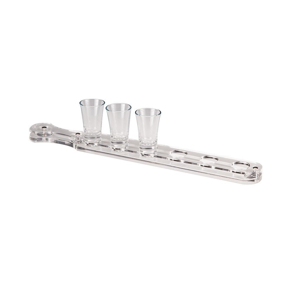 AKRİLİK 6LI ŞAT SERVİS STANDI 52*5,5 CM