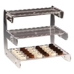 POLYCARBONAT TEPSİLİ AKRİLİK TEŞHİR STANDI 32*30*H29 CM