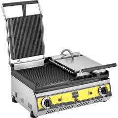 20 Dilim Tost Makinası Çift Kapak Elektrikli Oluklu