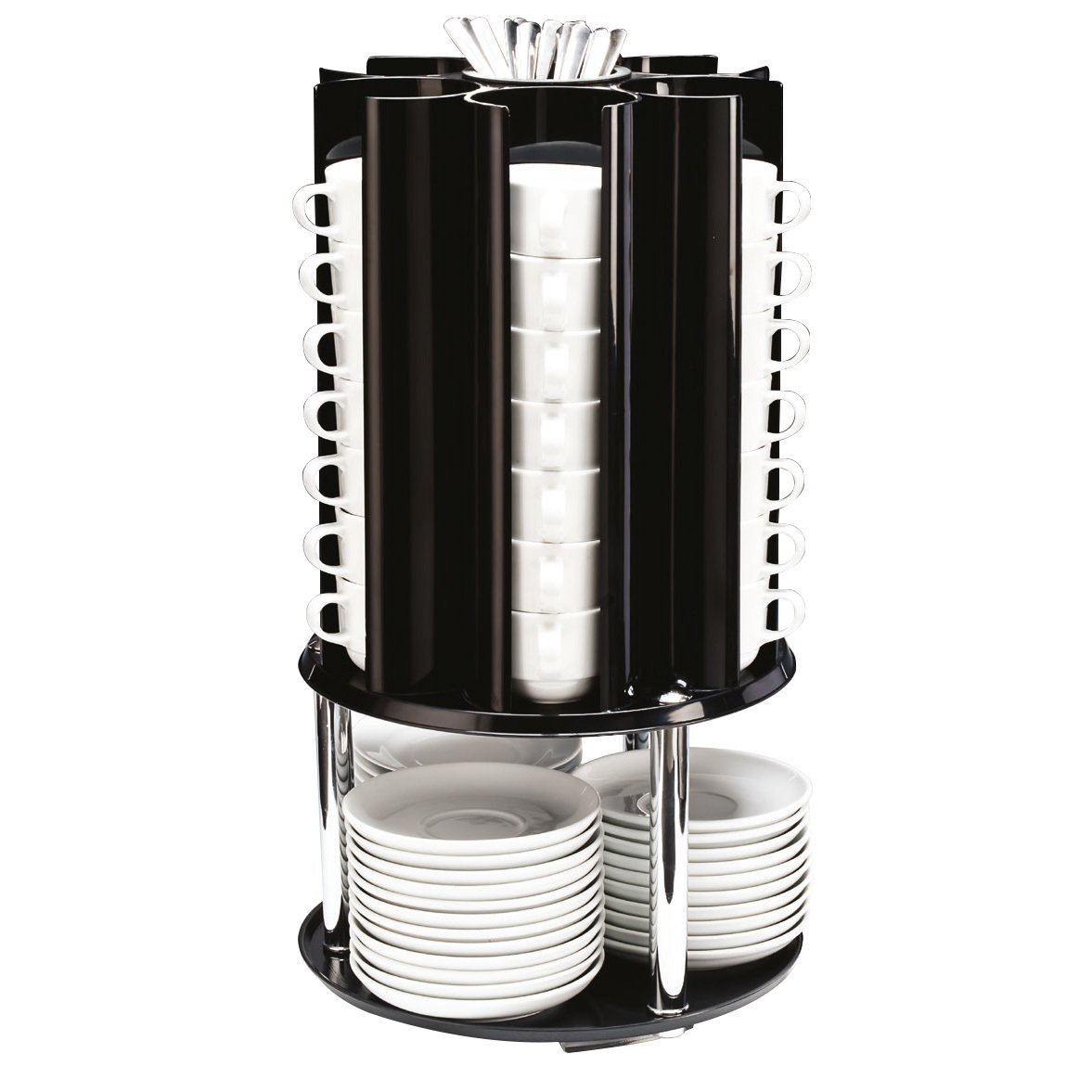 DÖNER FİNCAN TABAK KAŞIK STANDI 30*H 55 CM