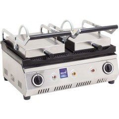 20 Dilim Tost Makinası Çift Kapak Elektrikli Yarı Oluklu