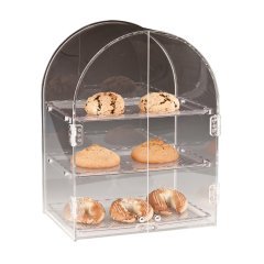 3 KATLI POLYCARBONAT TEPSİLİ TEŞHİR STANDI 34,5*24*H 45,5 CM