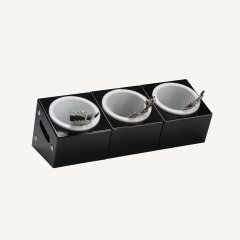 3 PC GÖZLÜ AKRİLİK STANDLI ÇATAL KAŞIK STANDI 48*18*H 18 CM