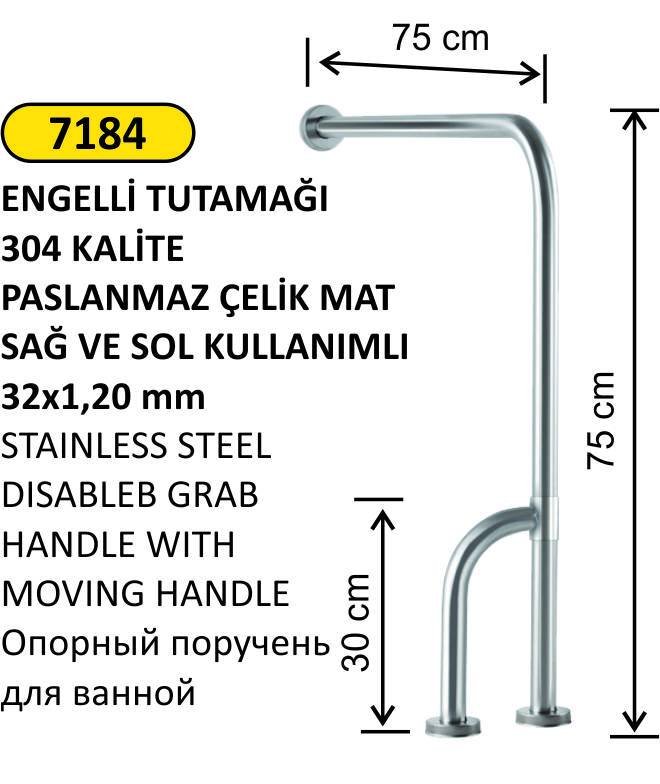 ENGELLİ YERDEN DUVARA DÖNERLİ AYAK