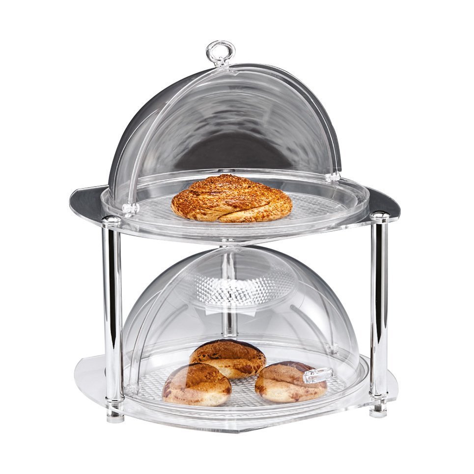 POLYCARBONAT FANUSLU TEŞHİR STANDI 38*39* H 44 CM