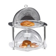 POLYCARBONAT FANUSLU TEŞHİR STANDI 38*39* H 44 CM