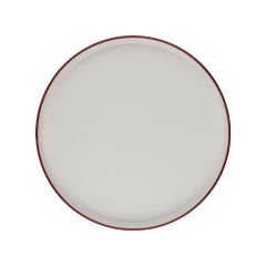 Modest Maroon Stolt Düz Tabak 28 cm