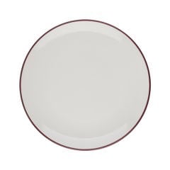 Modest Maroon Lona Düz Tabak 30 cm