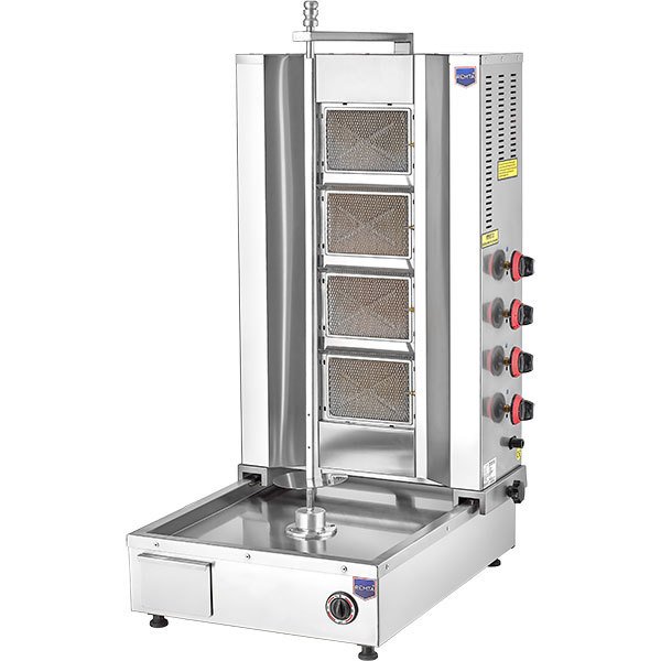4 Radyanlı Döner Ocağı ALttan Motorlu Gazlı CE