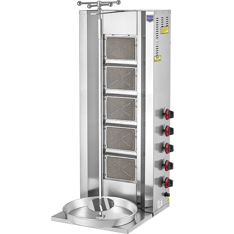 5 Radyanlı Döner Ocağı Gazlı CE 60 kg
