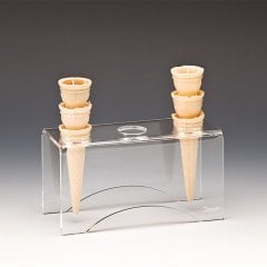 3 LÜ DONDURMA SERVİS STANDI ŞEFFAF 20,5*8,5*H 10 CM