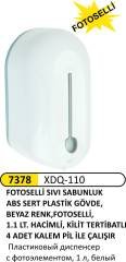 FOTOSELLİ SIVI SABUN VERİCİ 1 LİTRE PLASTİK BEYAZ