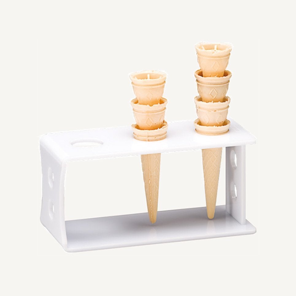 3 LÜ DONDURMA SERVİS STANDI U MODEL BEYAZ 19*8*H 10,5 CM