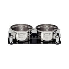 ÇELİK ALTLI PC KAPAKLI SOSLUK REÇELLİK STANDI 2Lİ 17,5*33,5* H 8,5 CM