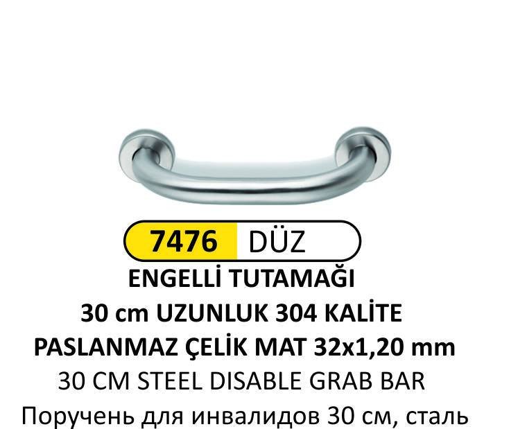 ENGELLİ TUTAMAK 30 CM ÇELİK