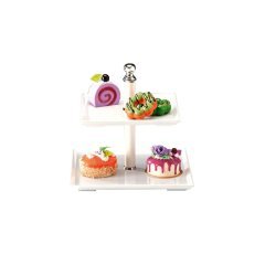2 KATLI MELAMİN TEŞHİR STANDI 20*20-25*25 H 23 CM