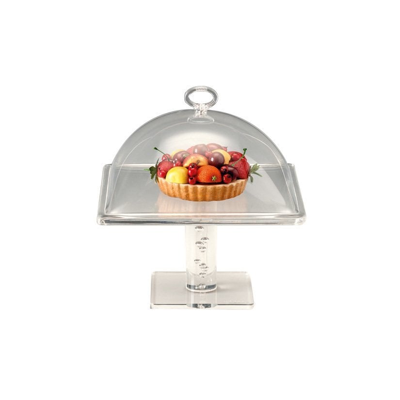 AKRİLİK KAPAKLI TEŞHİR STANDI 25*25 H 23CM