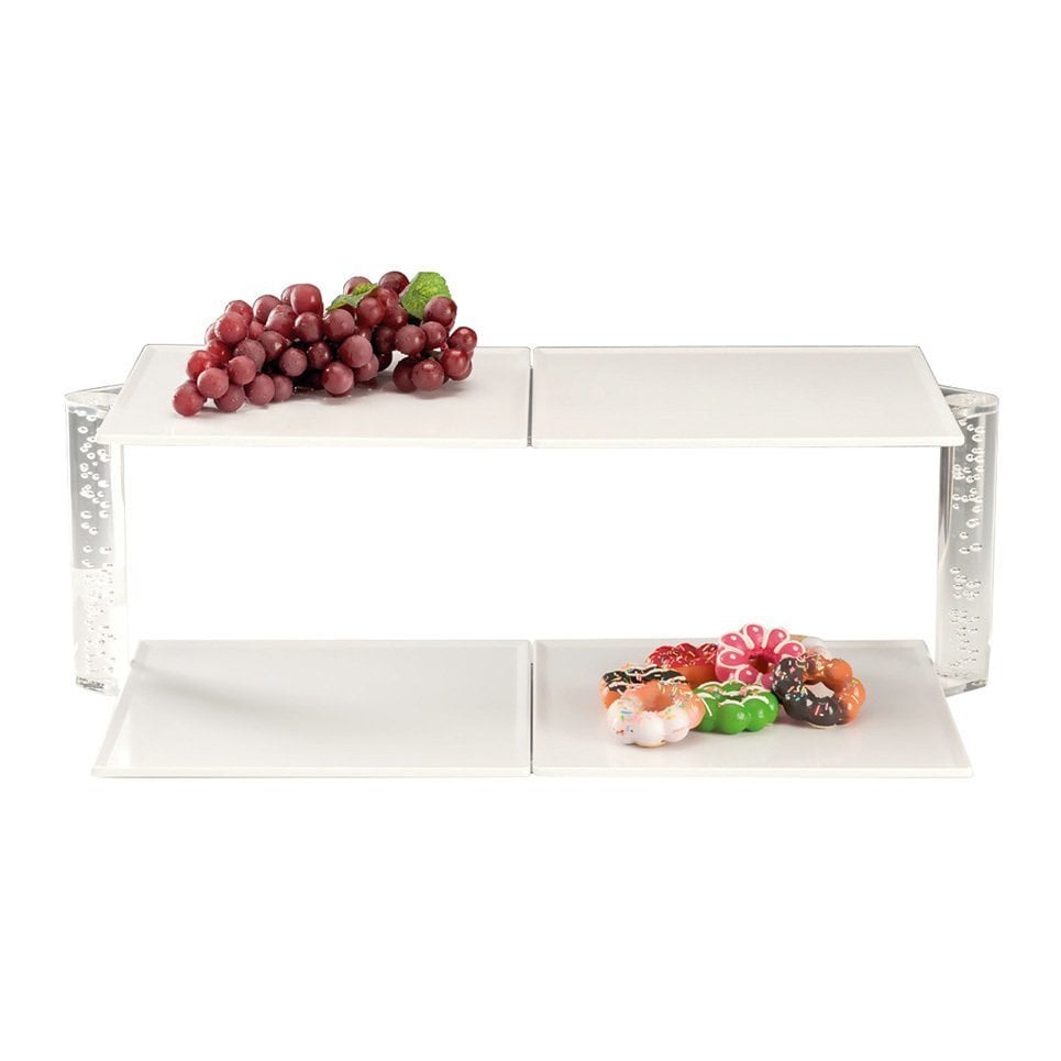 2 KATLI 2 Lİ MELAMİN TEPSİLİ TEŞHİR STANDI 67*40*H 22 CM