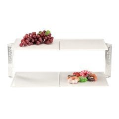 2 KATLI 2 Lİ MELAMİN TEPSİLİ TEŞHİR STANDI 67*40*H 22 CM