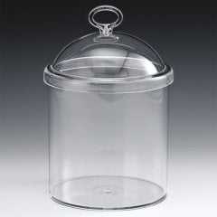 AKRİLİK KAPAKLI POLYCARBONAT KAVONOZ 15 CM H 16 CM