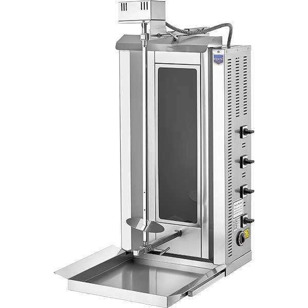 4'lü Elektrikli Döner Ocağı Üstten Motorlu