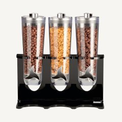 3 LÜ STANDLI CORNFLEKS ALETİ SİYAH BEYAZ 40*17 H 44 cm