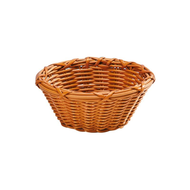 KÜÇÜK YUVARLAK PLASTİK EKMEK SEPETİ  20 CM H 9 CM