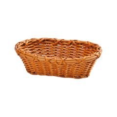 KÜÇÜK OVAL PLASTİK EKMEK SEPETİ  18*23 CM H 7 CM