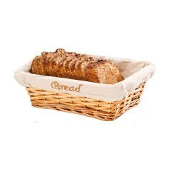 EKMEK SEPETİ BEZLİ DİKDÖRTGEN 28*20* H 9 CM