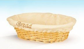 EKMEK SEPETİ BEZLİ OVAL 28*21*H 9 CM