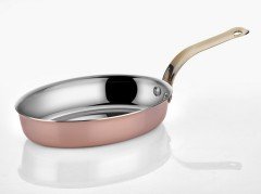 MULTİ-METAL BAKIR MİNİ OVAL TAVA 11X17 CM