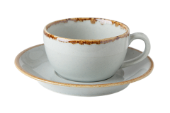 ALM SEASONS GRİ    TABAKLI ÇAY FİNCANI