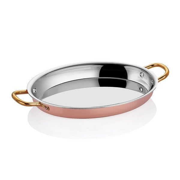 MULTİ-METAL BAKIR OVAL OMLET TAVA
