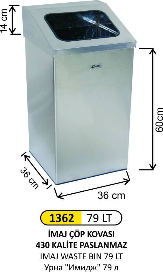 İMAJ ÇÖP KOVASI 79 LT