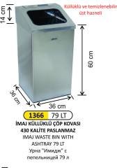 İMAJ ÇÖP KOVASI KÜLLÜKLÜ 79 LİTRE