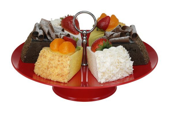 GASTRONOMİ TEŞHİR TEPSİSİ AYAKLI YUVARLAK 30 CM