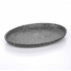 DÖKÜM OVAL KISA FAJİTA TAVA GRANİT KAPLAMALI