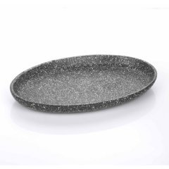 DÖKÜM OVAL DERİN FAJİTA TAVA GRANİT KAPLAMALI