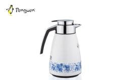 INOX ÇİÇEK DESENLİ İÇİ CAM TERMOS
