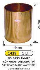 5 LT GOLD PASLANMAZ ÇÖP KOVASI