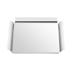 PASLANMAZ KARE KAHVE SUNUM TEPSİ 19X19X2 CM