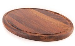 OVAL STEAK AHŞABI KAYIN 40X29 CM