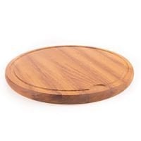 YUVARLAK SUNUM AHŞABI KÜÇÜK 28 CM KAYIN