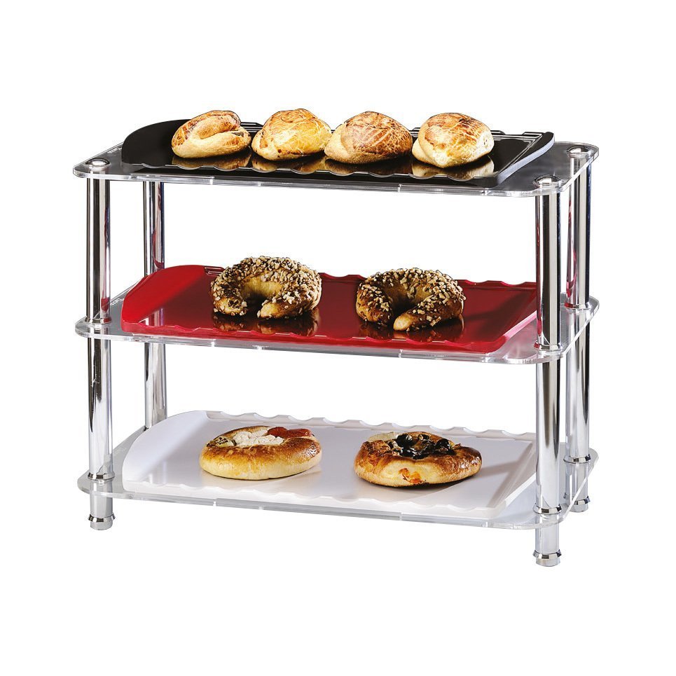 3 KATLI AKRİLİK,  MELAMİN TEŞHİR STAND 26*49*H 39 CM